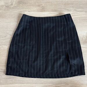 Princess Polly Black and White Pinstripe Pencil Skirt